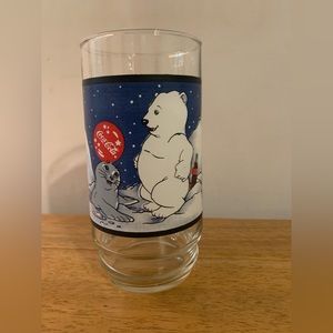 Coca Cola Polar Bear Always Cool 1997 Vintage Drinking Glass